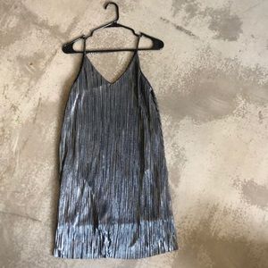 Matallic black/silver dress